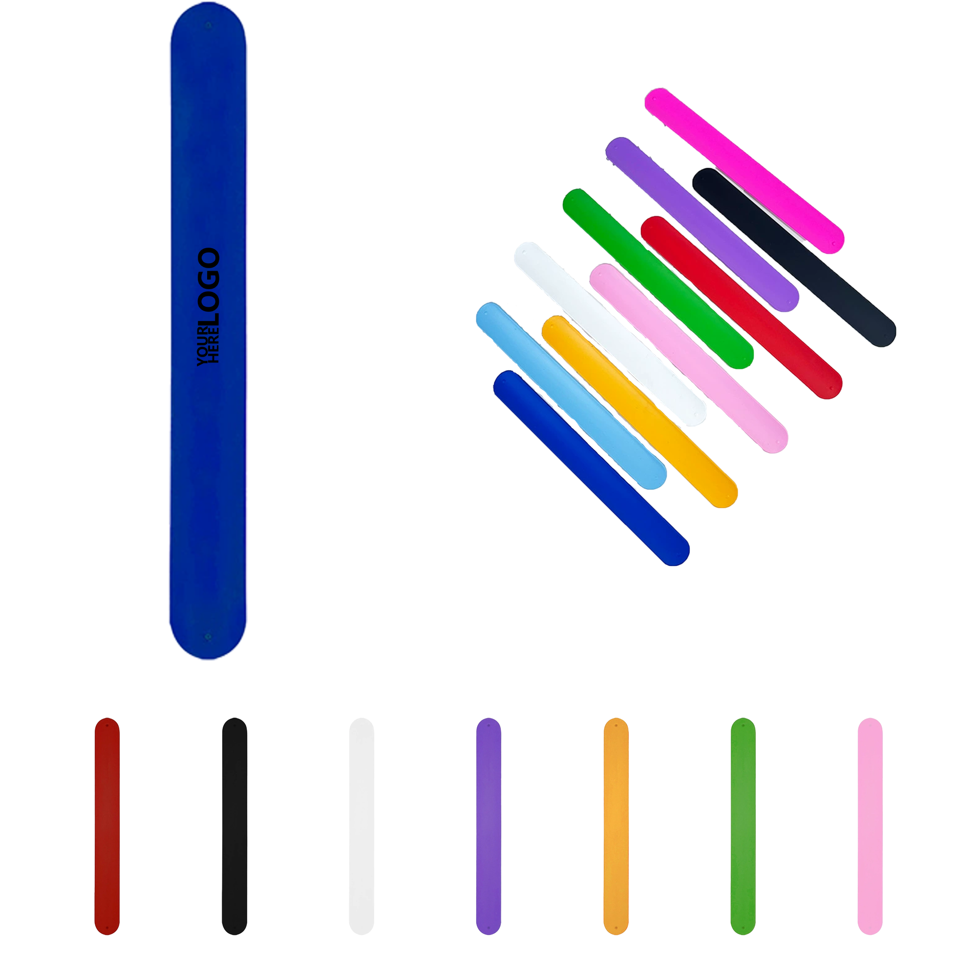 Silicone Slap Band in Solid Colors 2