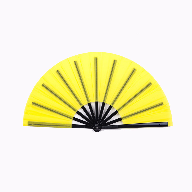 Portable Plastic Kungfu Dancing Fan Full Color 1