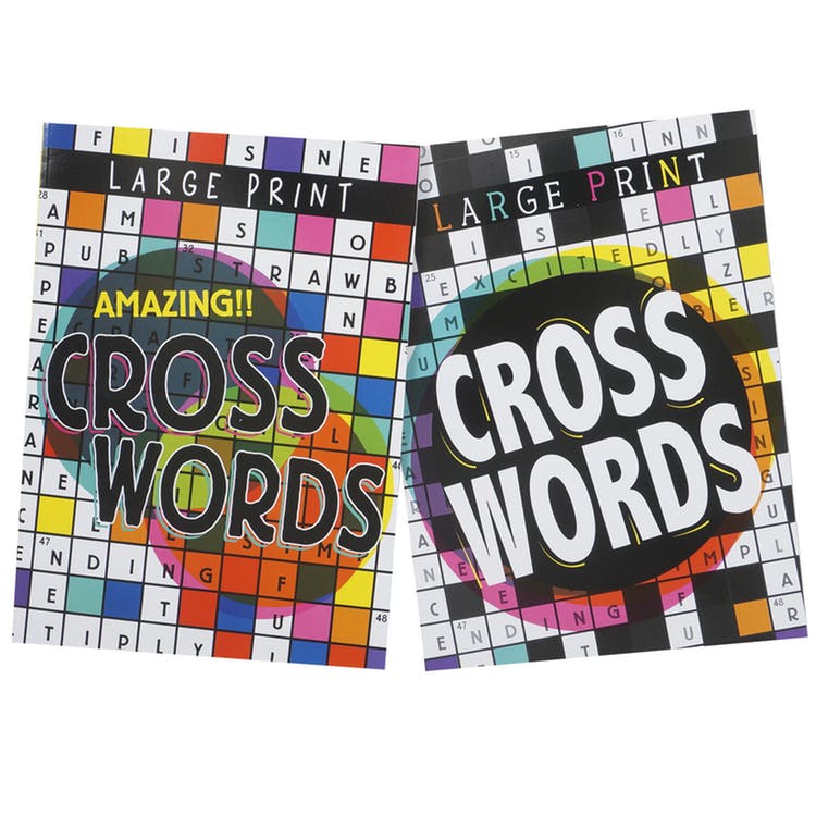 Crossword Puzzle Books - Assorted 80 Pages Two Titles