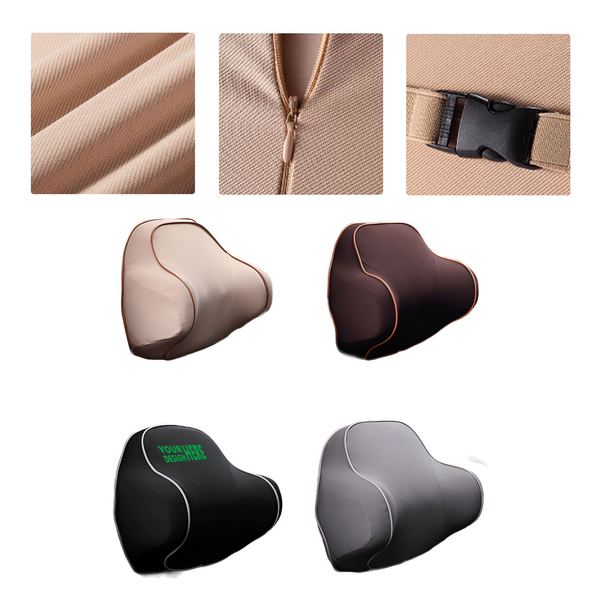 MOQ50 Comfortable Memory Foam Car Neck Pillow for Travel 1