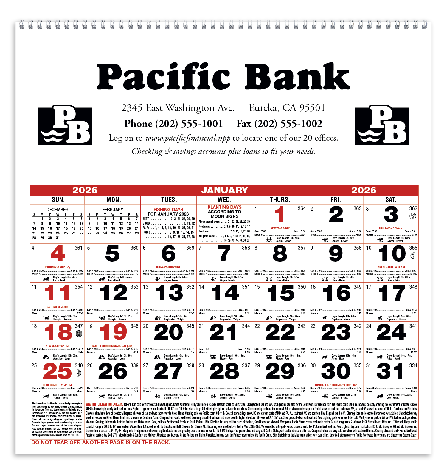 Triumph® Calendars Small Almanac 9