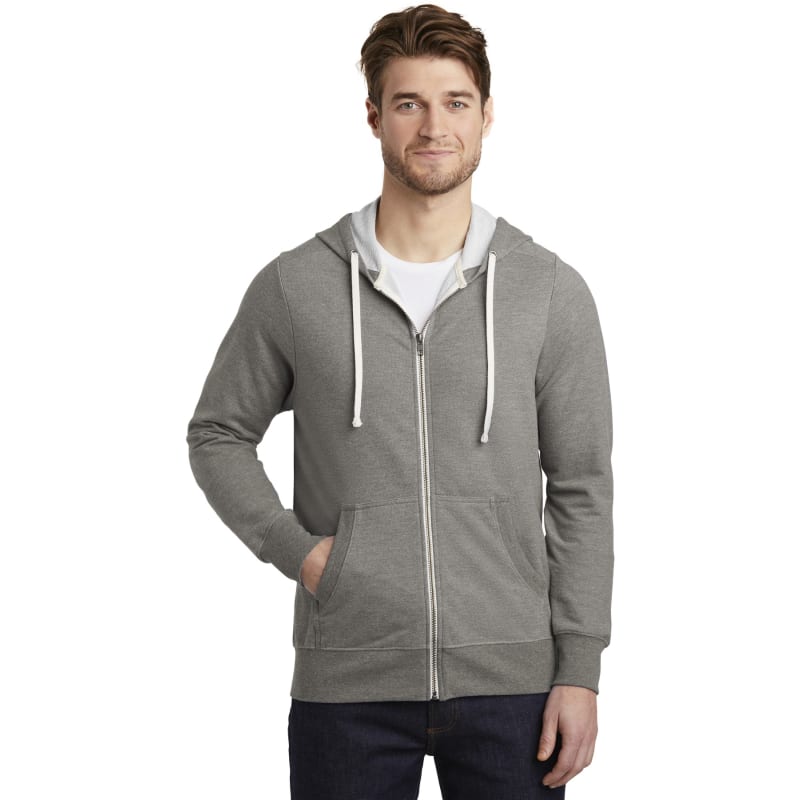 District Perfect Tri French Terry Full-Zip Hoodie. 3