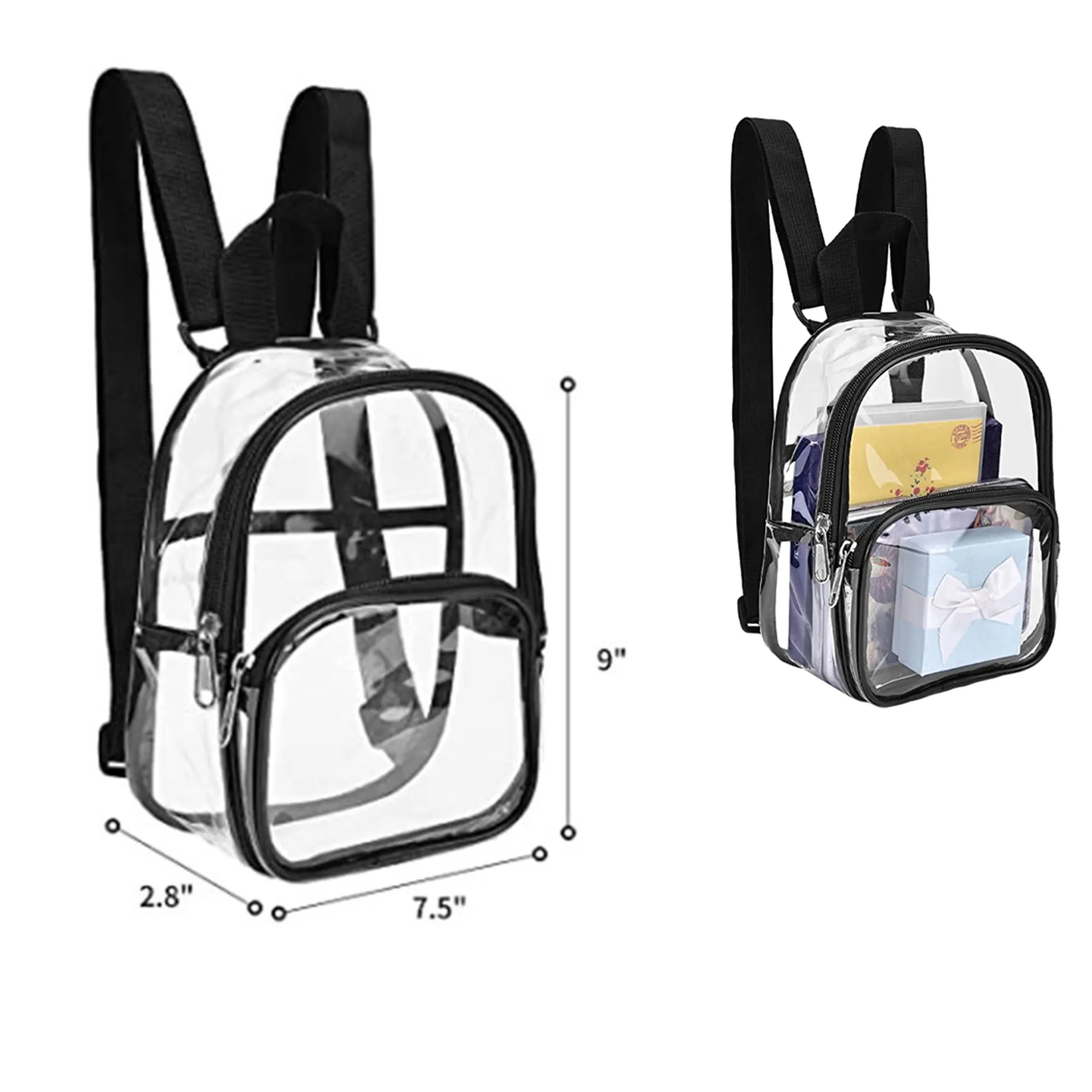 Clear Mini Transparent PVC Backpack 7