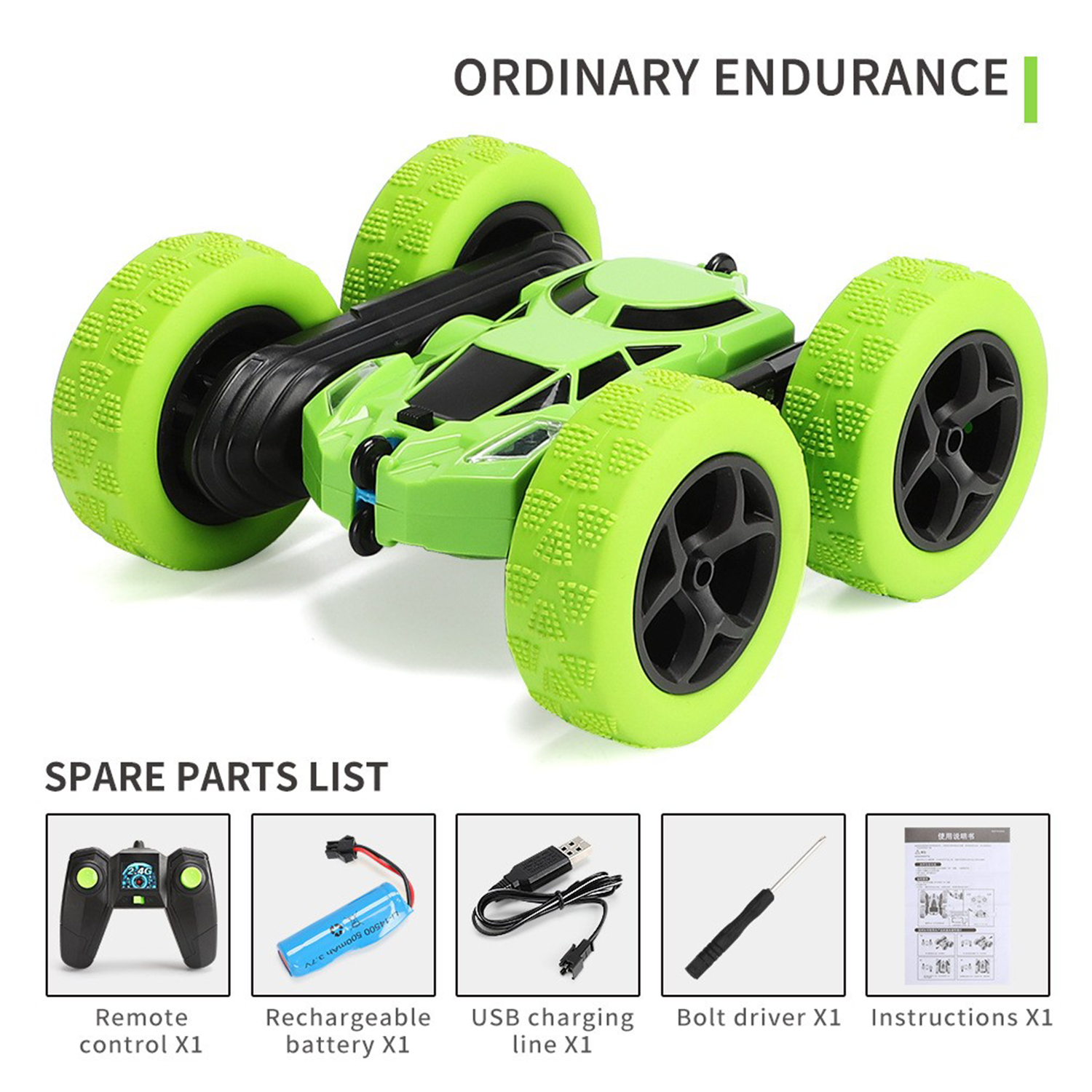 Double Sided Drift Remote Control Stunt Car 2
