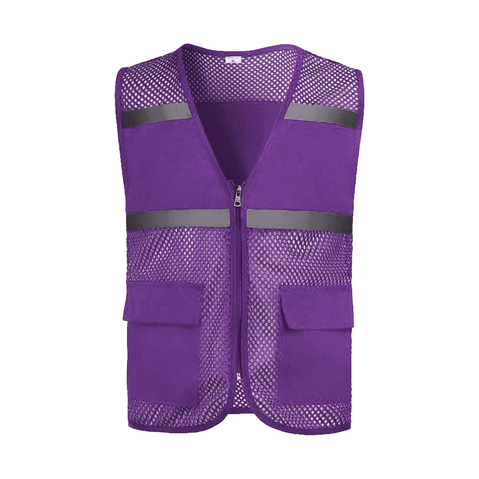 Pockets and Zipper Reflective Safety Vest 13