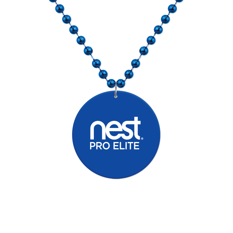 Medallion Bead Necklace w/ Medallion 24