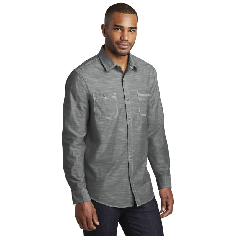 Port Authority Slub Chambray Shirt. 7
