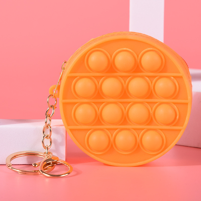 Round Shape Push Pop Headphonebag Key Chain 6