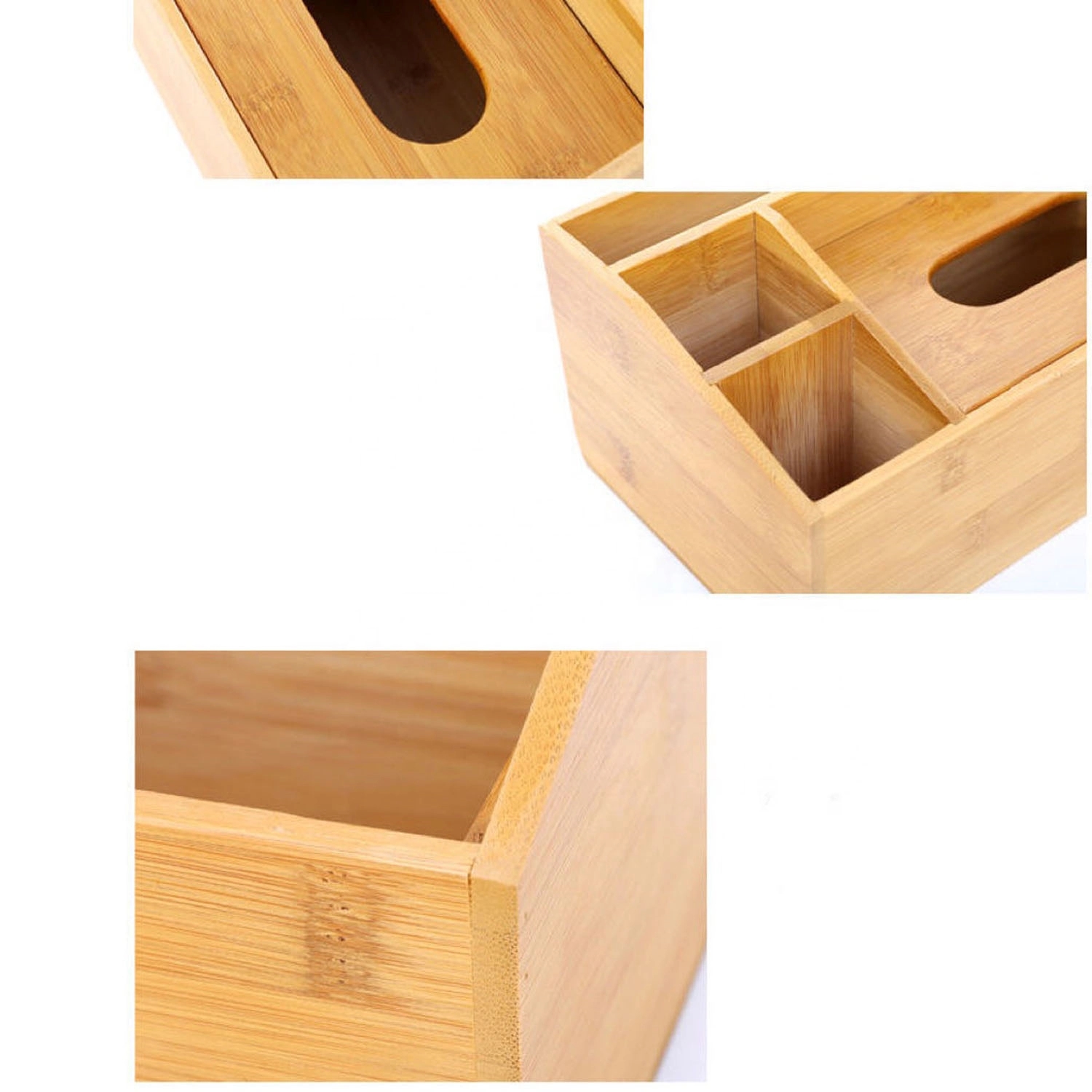 Bamboo and Wood Tissue Box 6