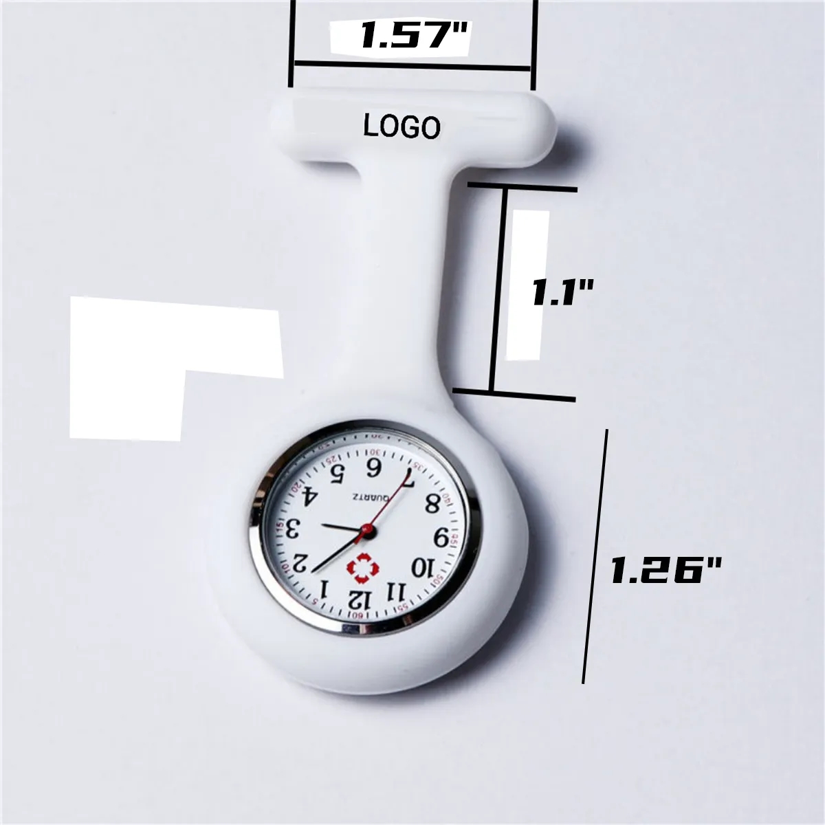 Convenient Practical Soft Nurses Pocket Watch Lapel Clip 5