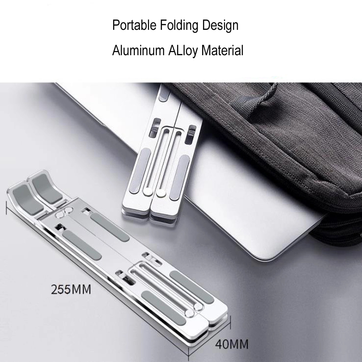 Laptop Stand Aluminum Holder Foldable Portable 5