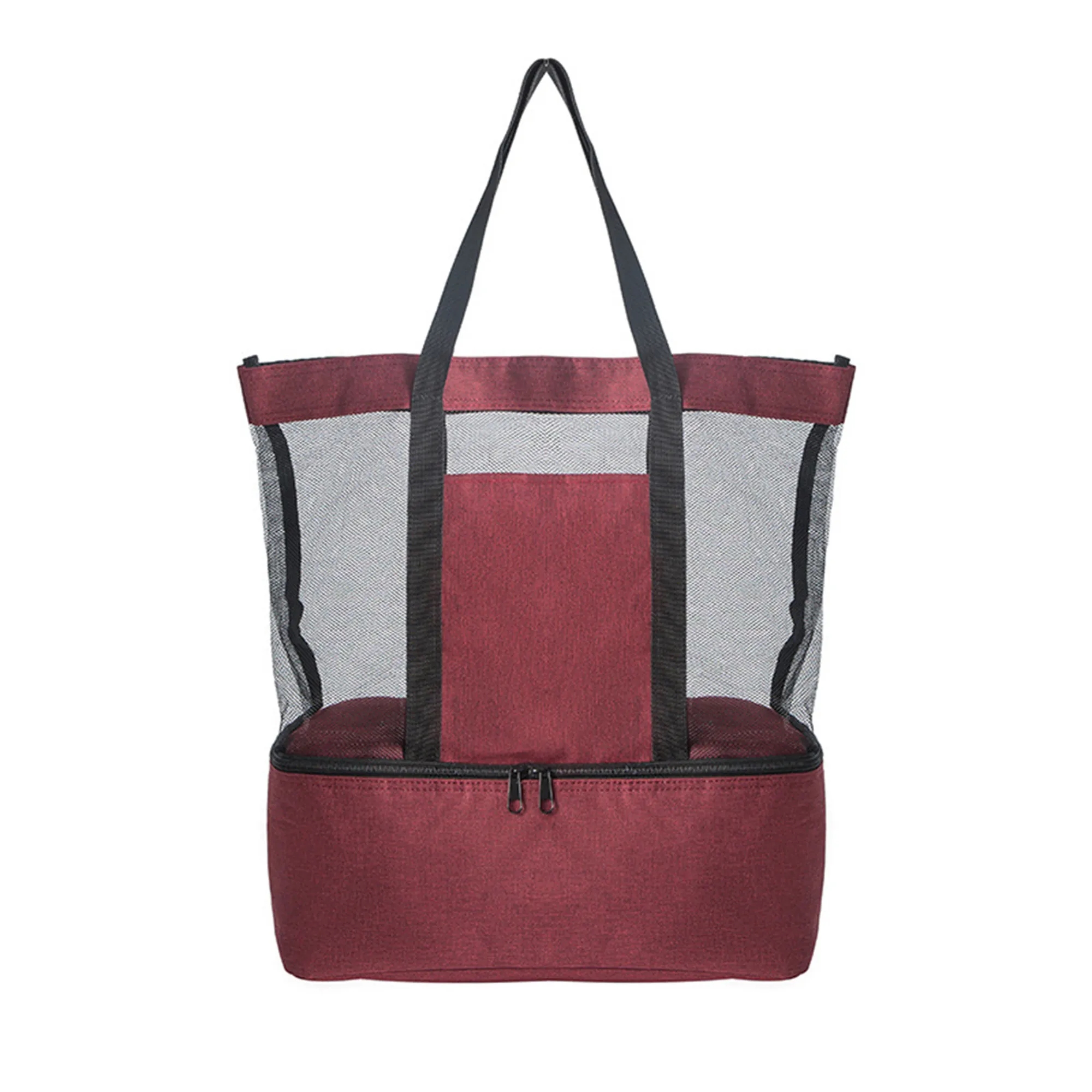 MOQ 10 Double-Layer Mesh Canvas Bag Wet/Dry Separation 6