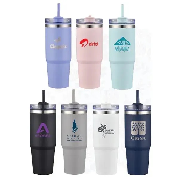 30 Oz. Savvy Tumbler with Straw