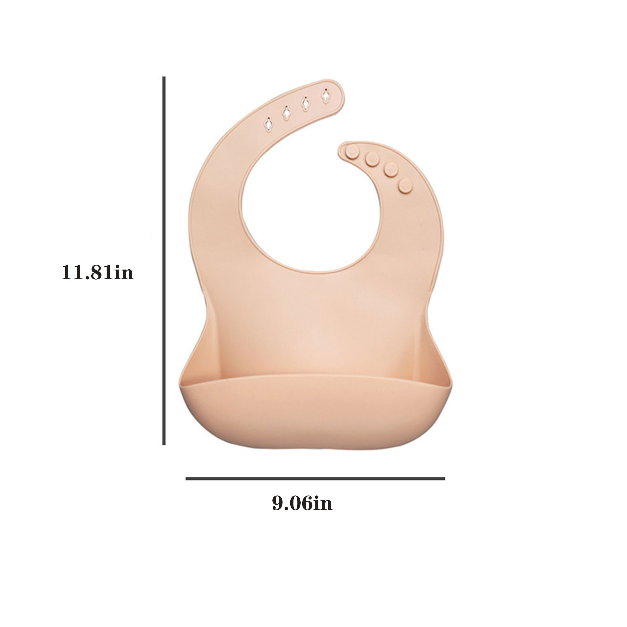 Waterproof Silicone Baby Drool Bib 2