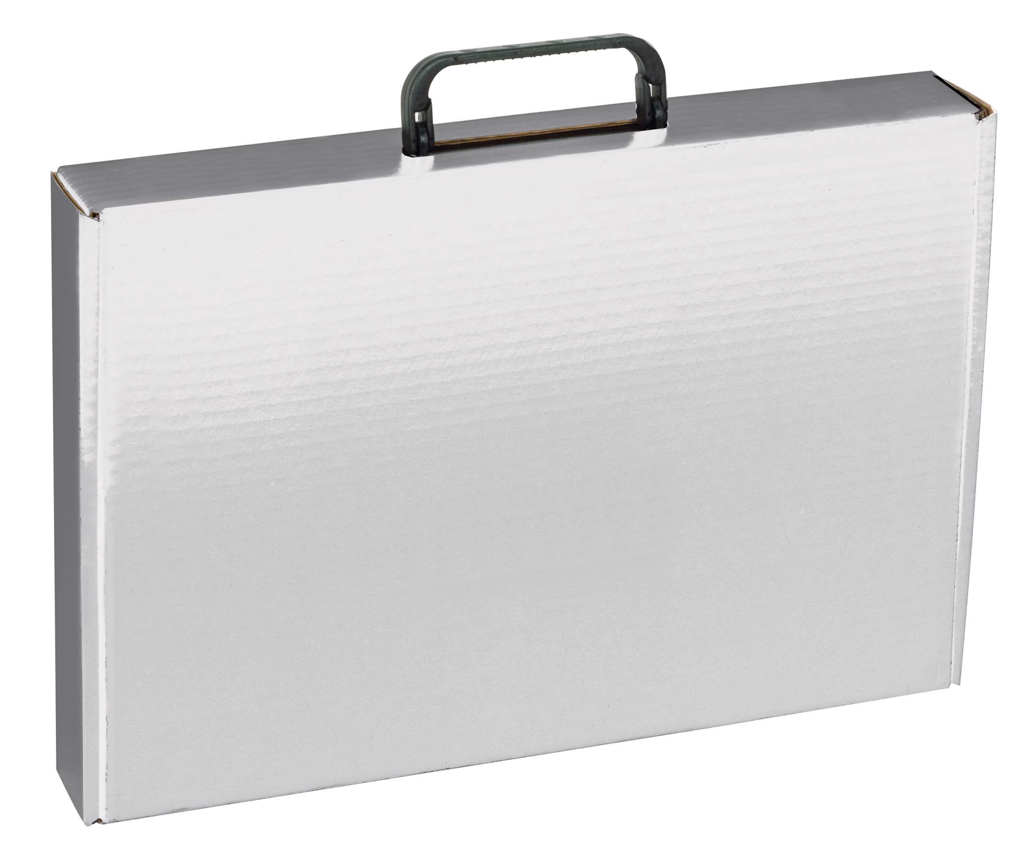 15" x 10 1/4" x 2" - B-Flute Box with Hinged Handle 2