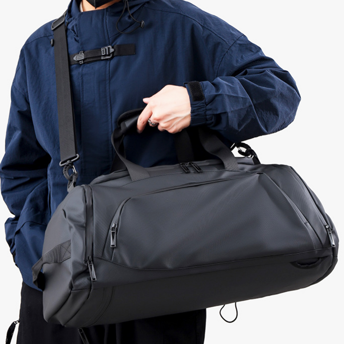 45L Versatile Travel Duffel Bag with Backpack Straps 6
