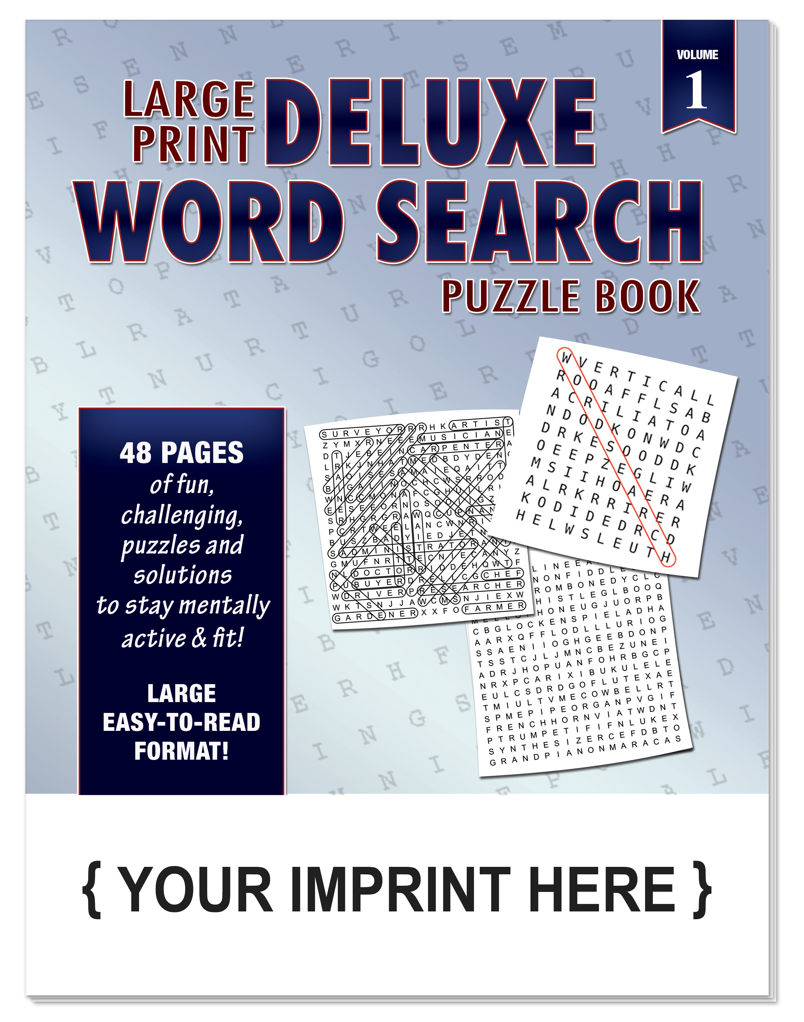 PUZZLE BOOK - Deluxe Word Search - Volume 1 2
