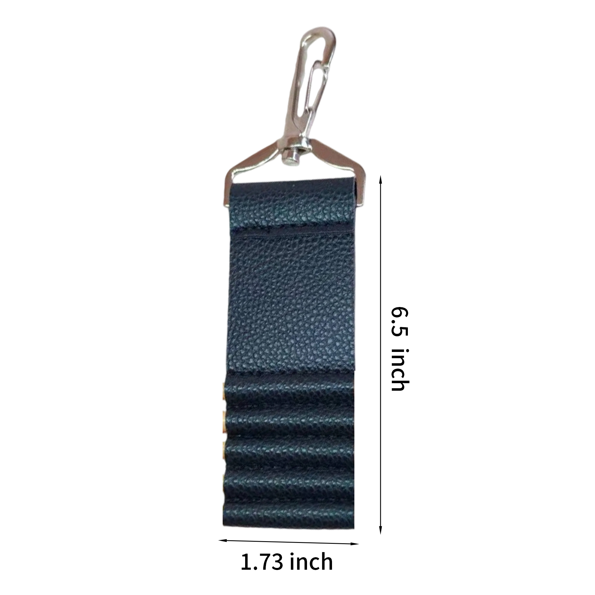 PU Leather Golf Tee Organizer With Metal Hook 6.5" By 1.73" 3