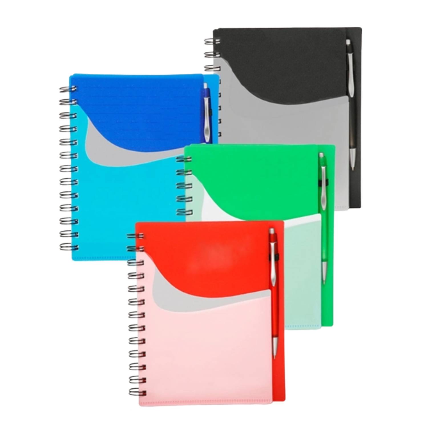 Front Pocket Spiral Notebook with Pen 7
