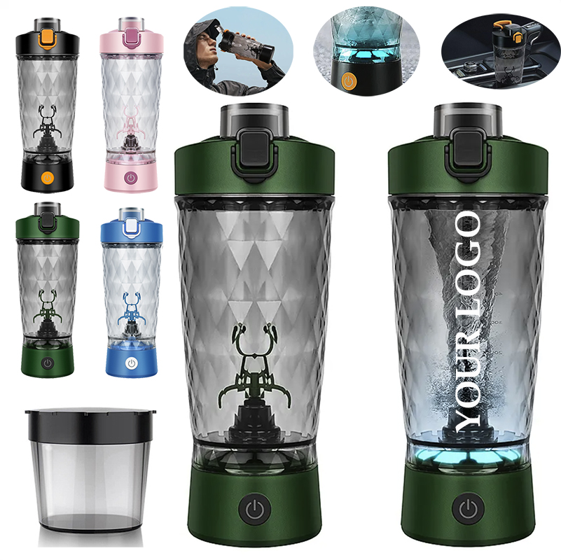 20oz Portable Automatic Vortex Mixer Cup Leakproof Protein Mix Bottle 3