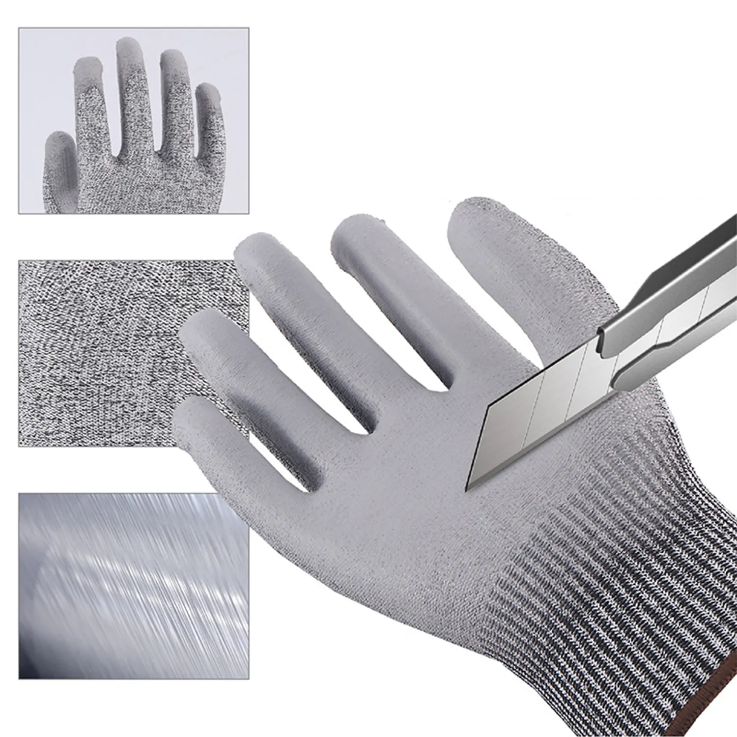 Grade 5 Anti-Cutting PU Gloves 5
