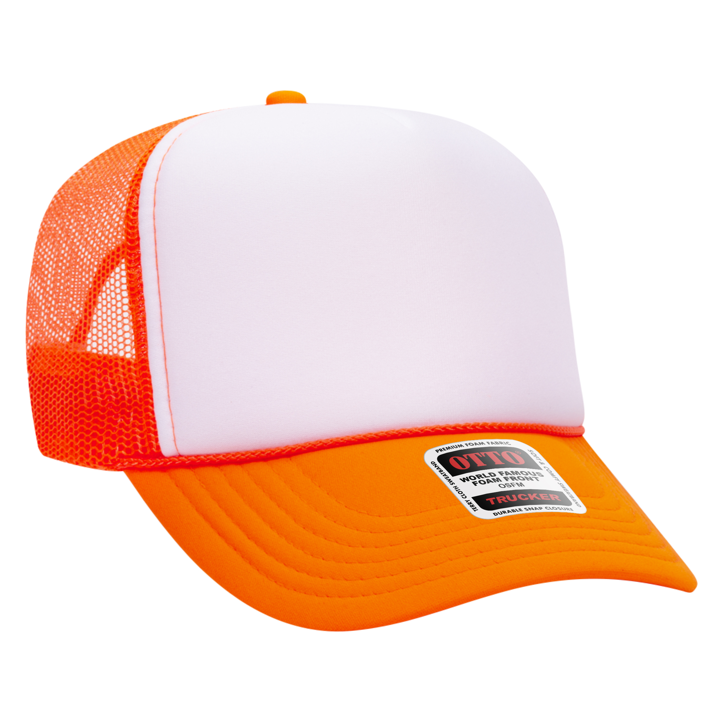 OTTO CAP® 5 Panel High Crown Mesh Back Trucker Hat 237
