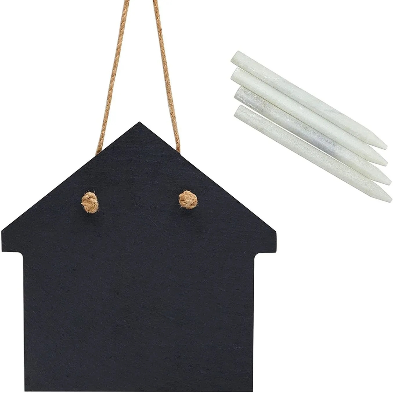 Slate signboard serves as a writing board door plate. 5