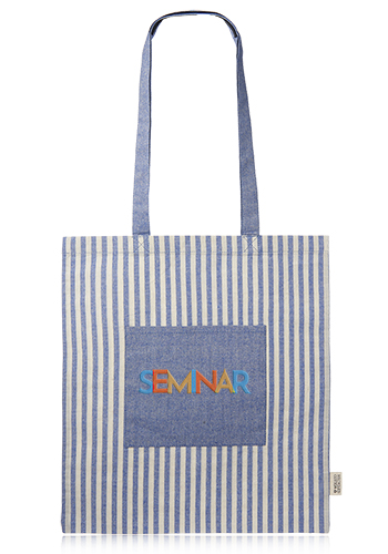 Recycled Striped Cotton Tote Bags 2