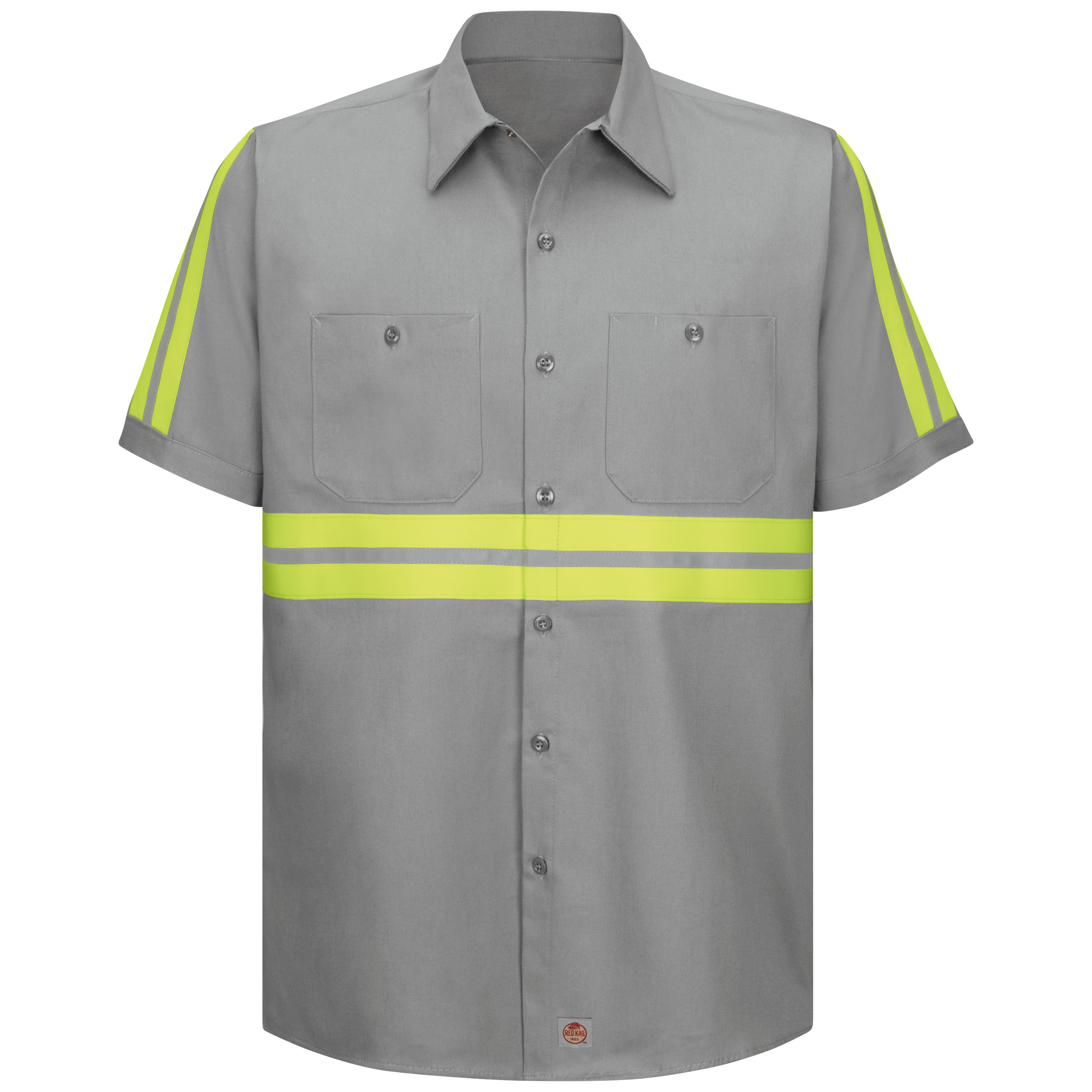 Red Kap® Short Sleeve Enhanced Visibility Cotton Work Shirt 2