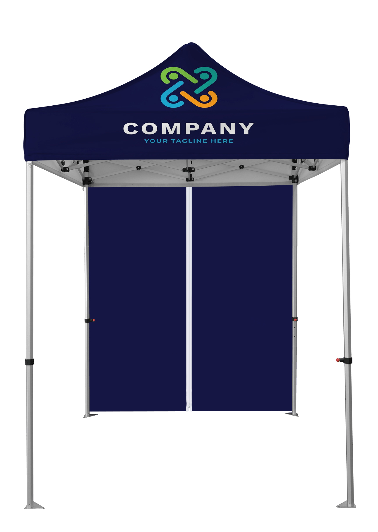 6.5ft Full Tent Wall Only w/Zipper - 2 Side Imprint 2