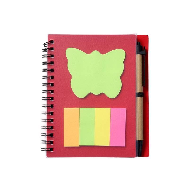 A6 Spiral Notebook W/ Pens & Sticky Notes 7