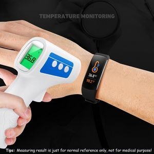 Thermometer Sports Tracker Smart Watch With Fitness Bracelet 25