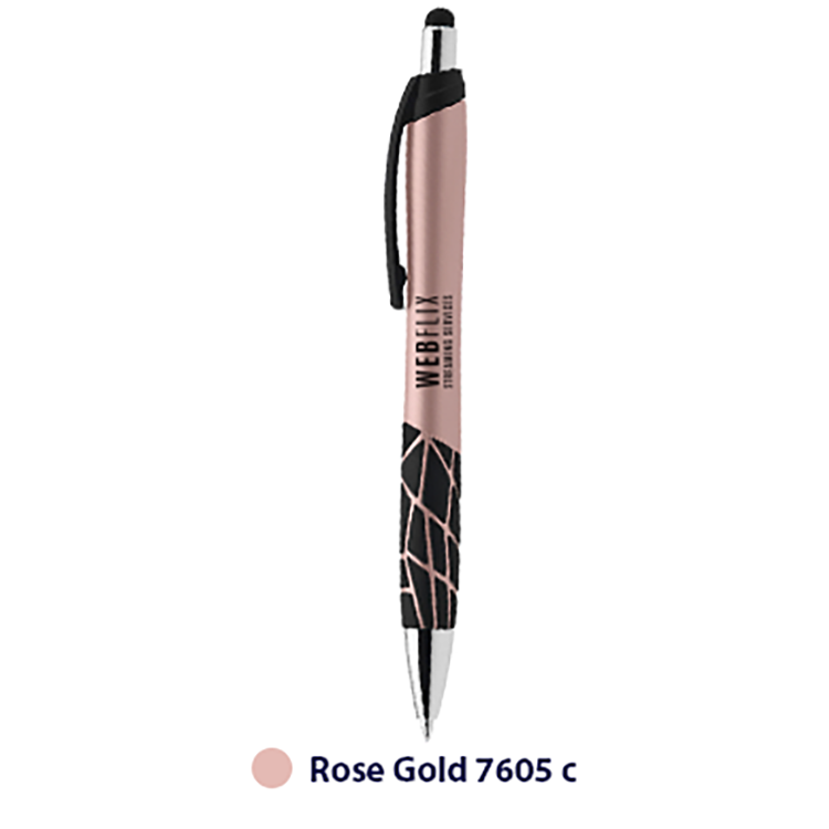 Tremor Plastic Pen with Stylus (1 Color Imprint) 9