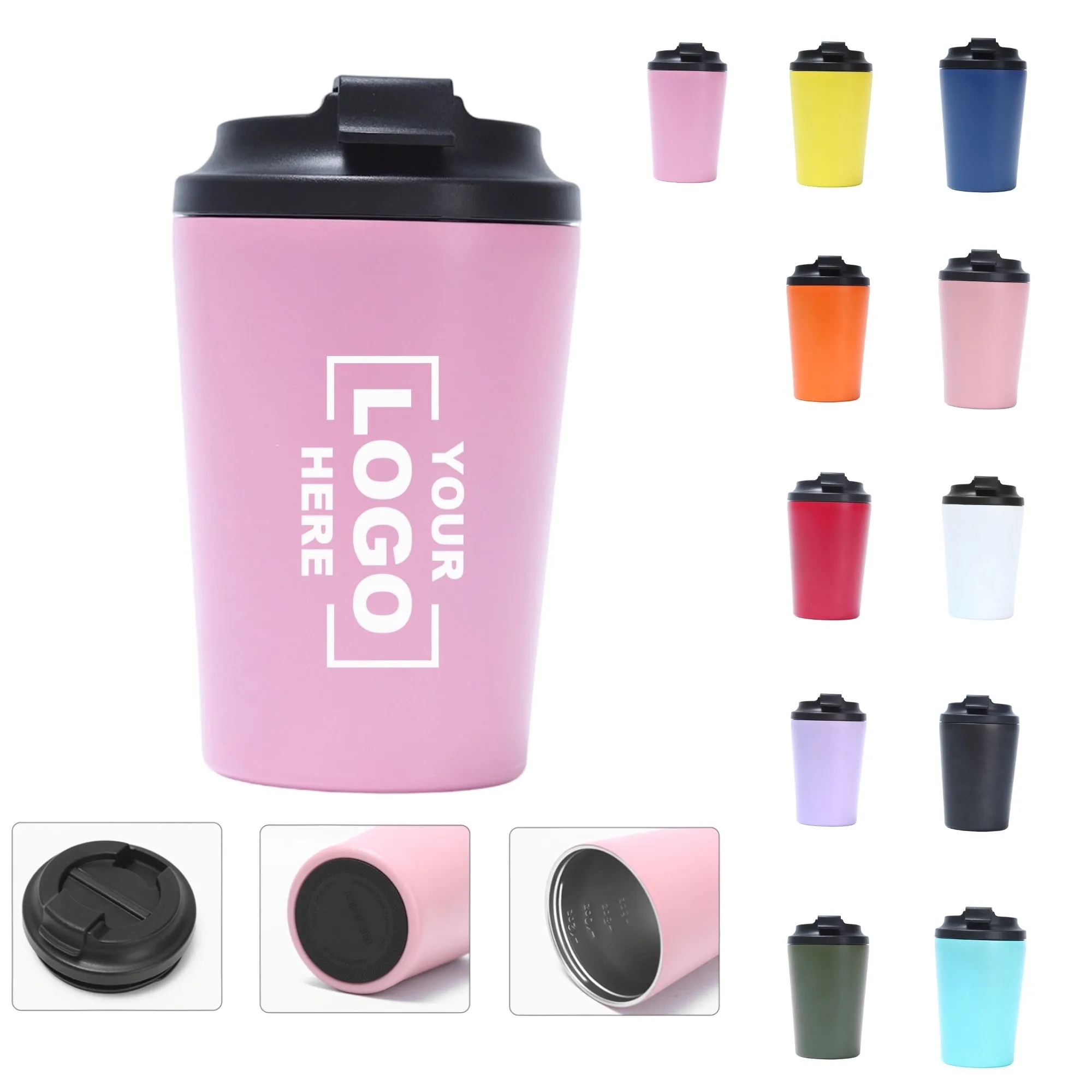 12oz Insulated Coffee Cup With Graduation