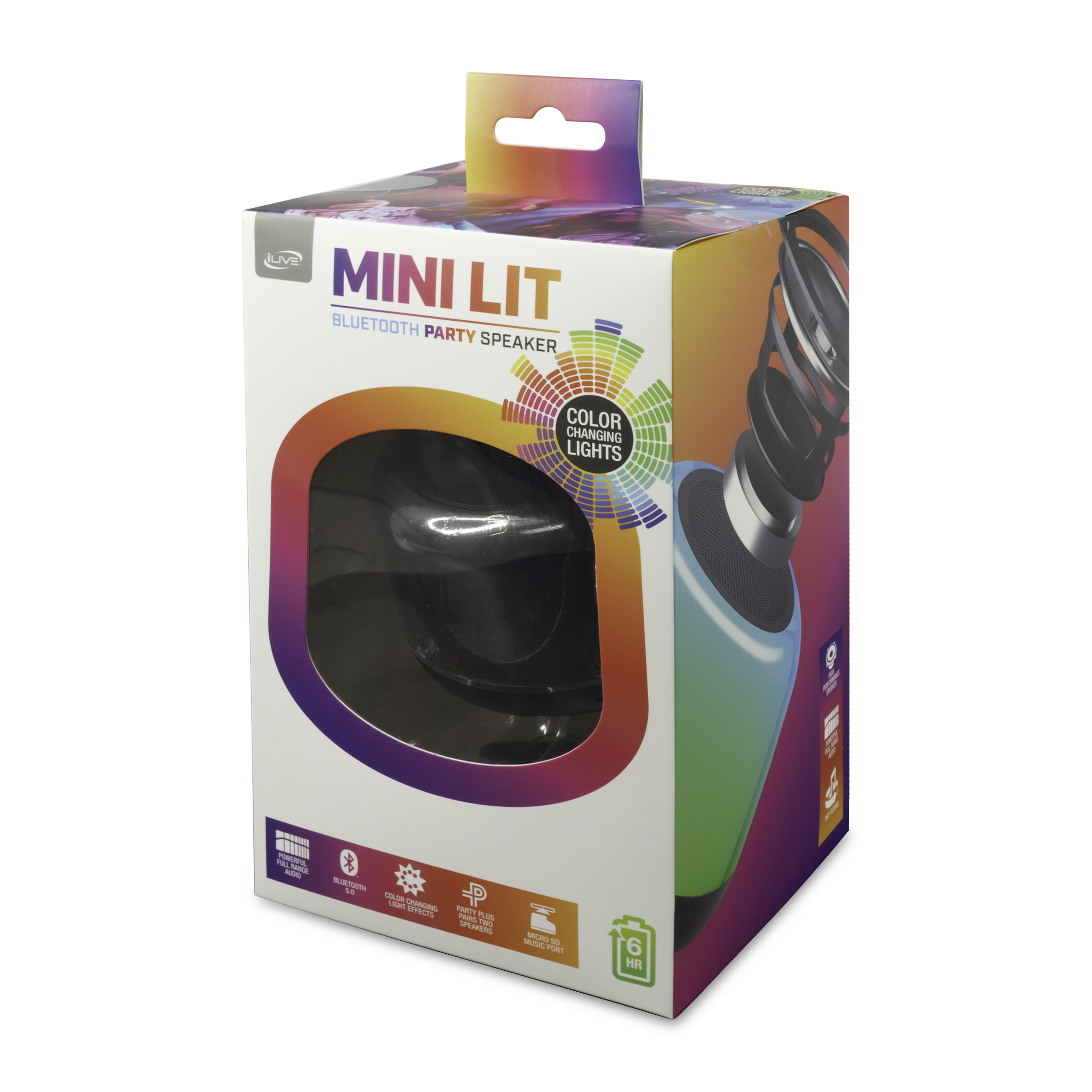 iLive™ Mini Lit Bluetooth Party Speaker 19