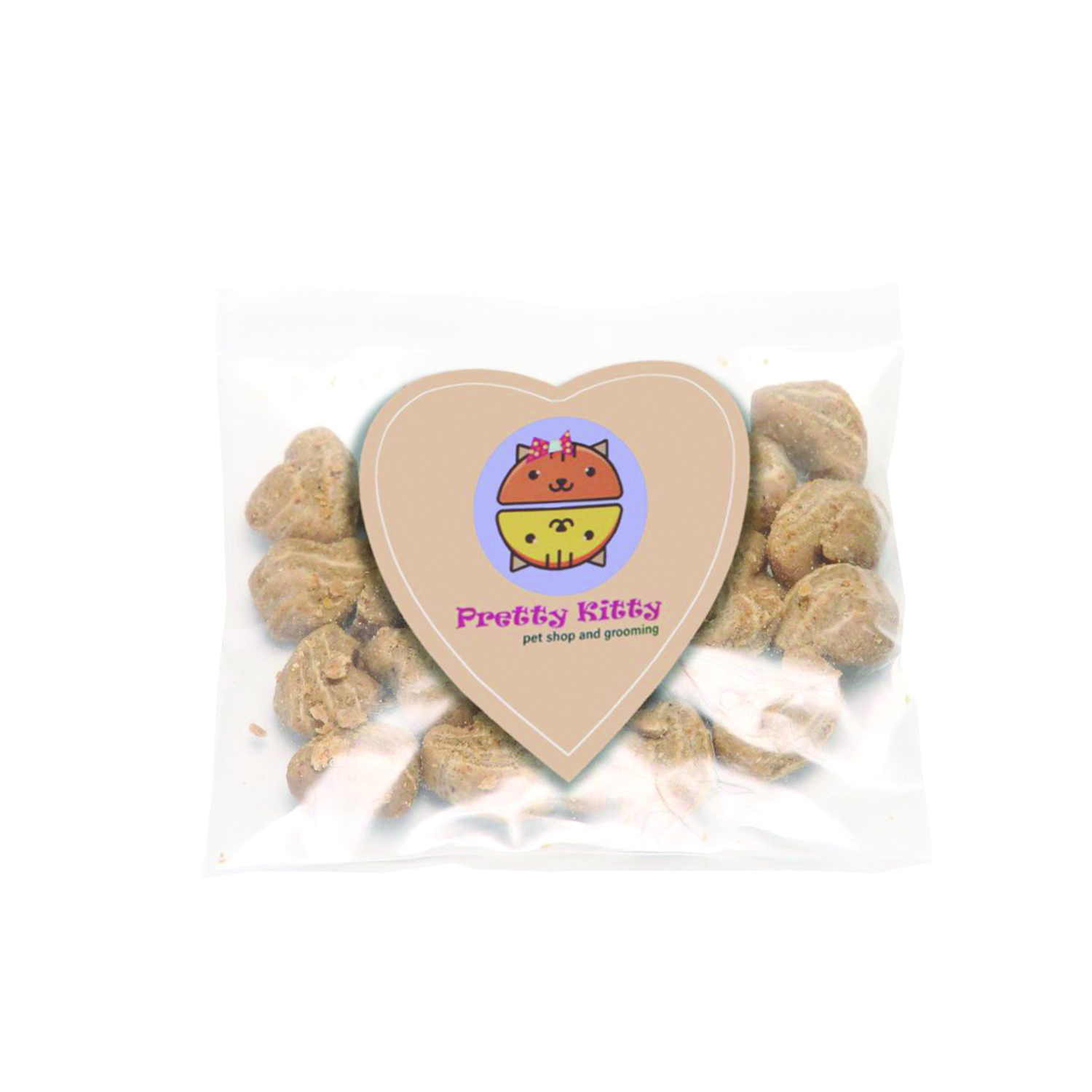 Mini Snack Bag w/ Small Heart Magnet Pet Fill 4
