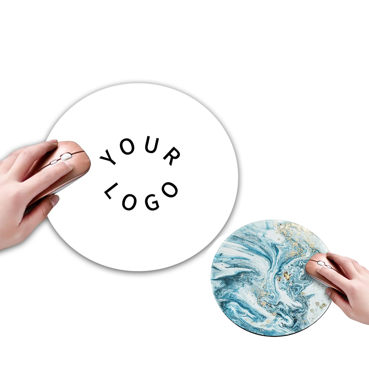 Portable Round Mouse Pad for School or Clinic Use 5