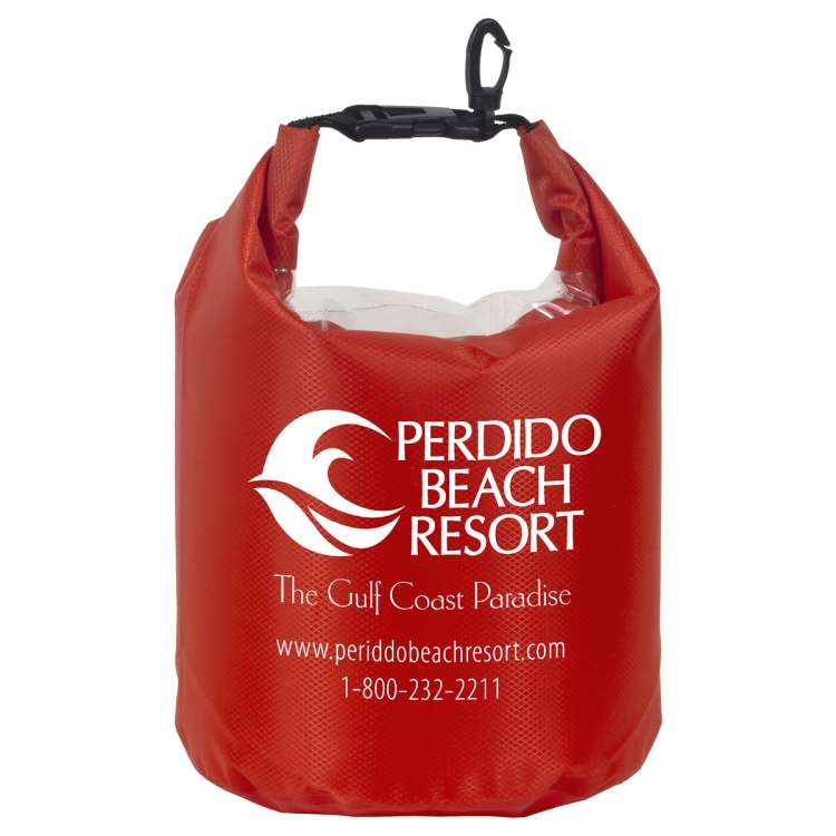 "The Navagio" 5.0 Liter Water Resistant Dry Bag With Clear Pocket Window 16