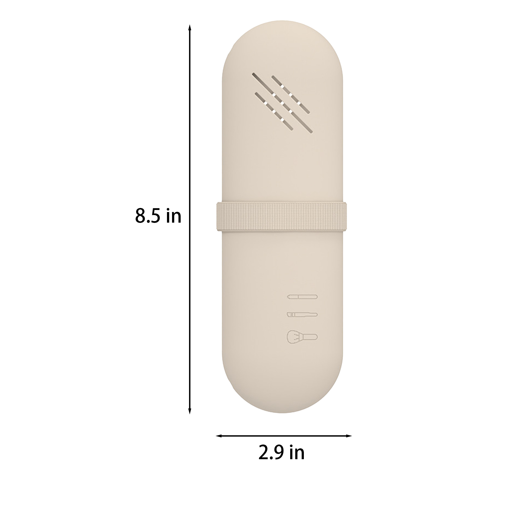 Silicone Portable Travel Skincare Makeup Bag 11