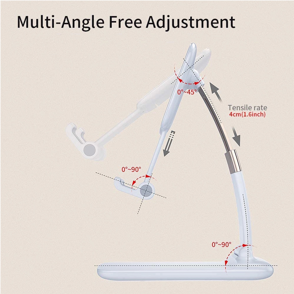 Foldable Rotating Mobile Phone Holder 2