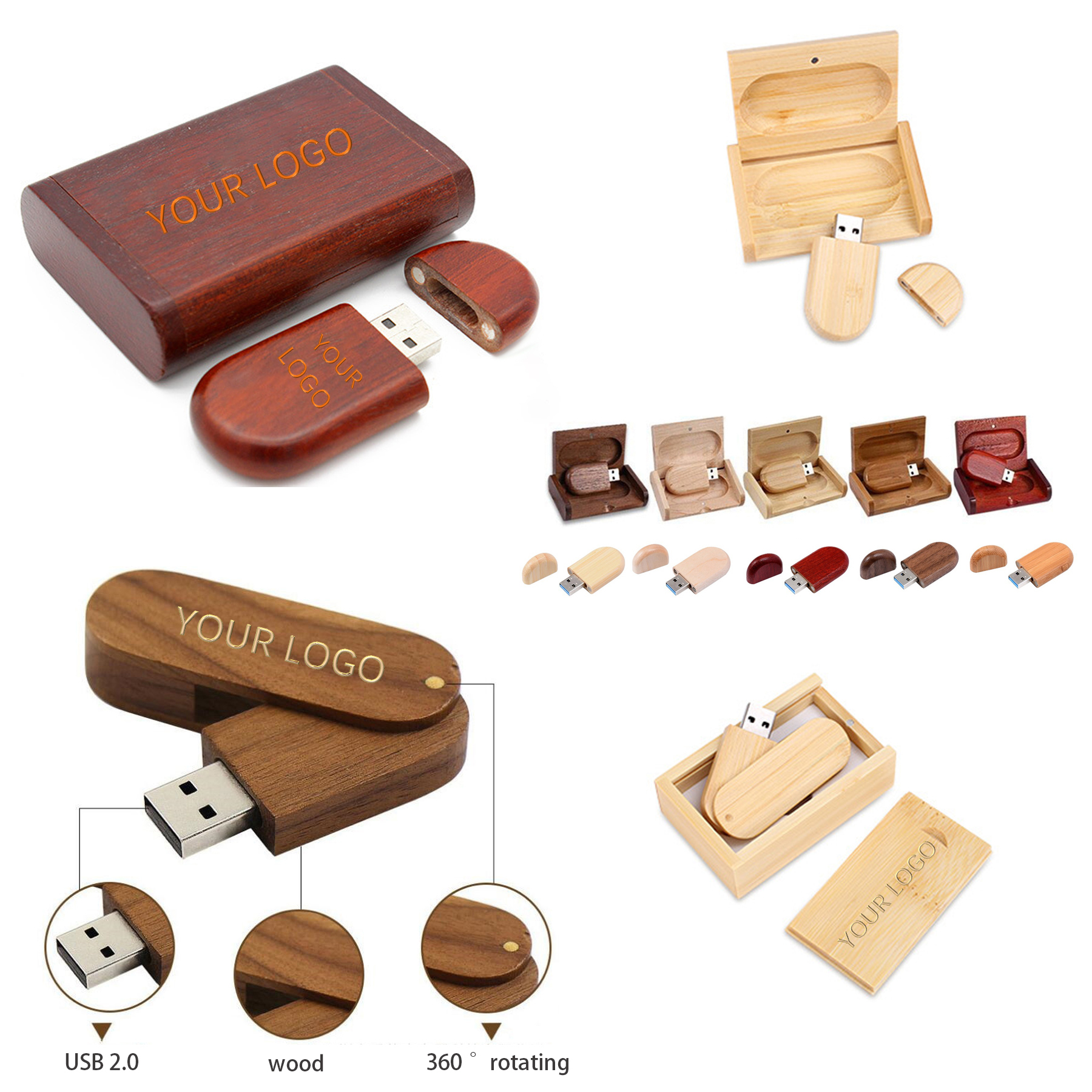 Bamboo Wood USB Flash Drive 2