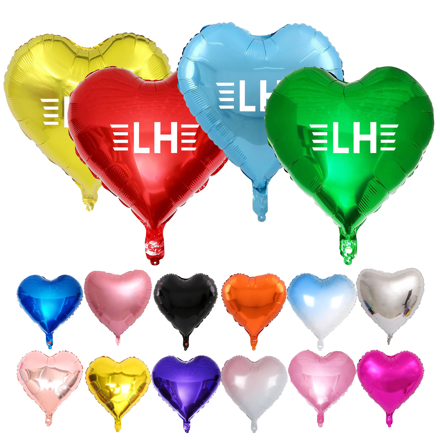 18" Heart-shaped Mylar Balloon 14