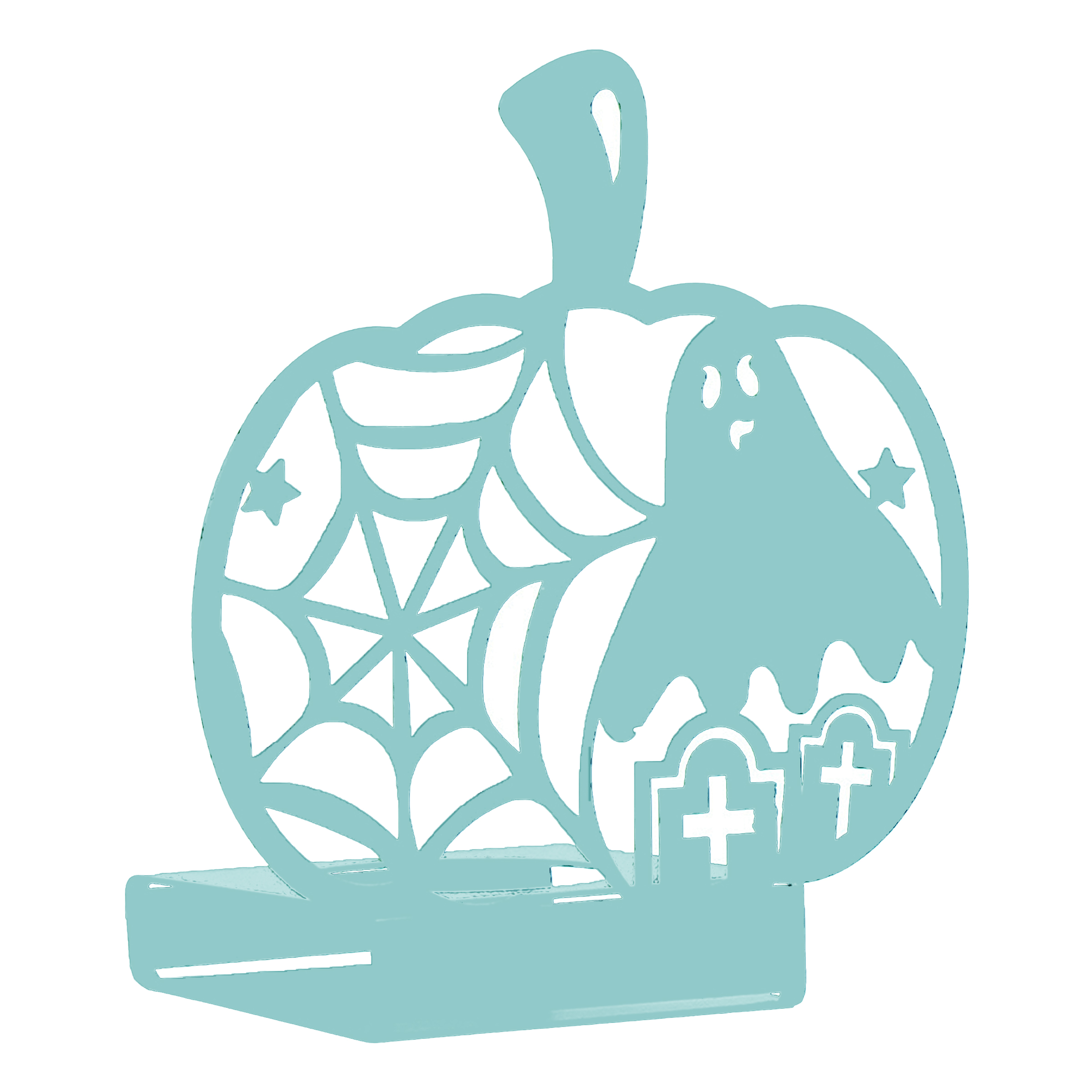 Iron Pumpkin Silhouette Decoration Creates A Halloween Atmosphere 6
