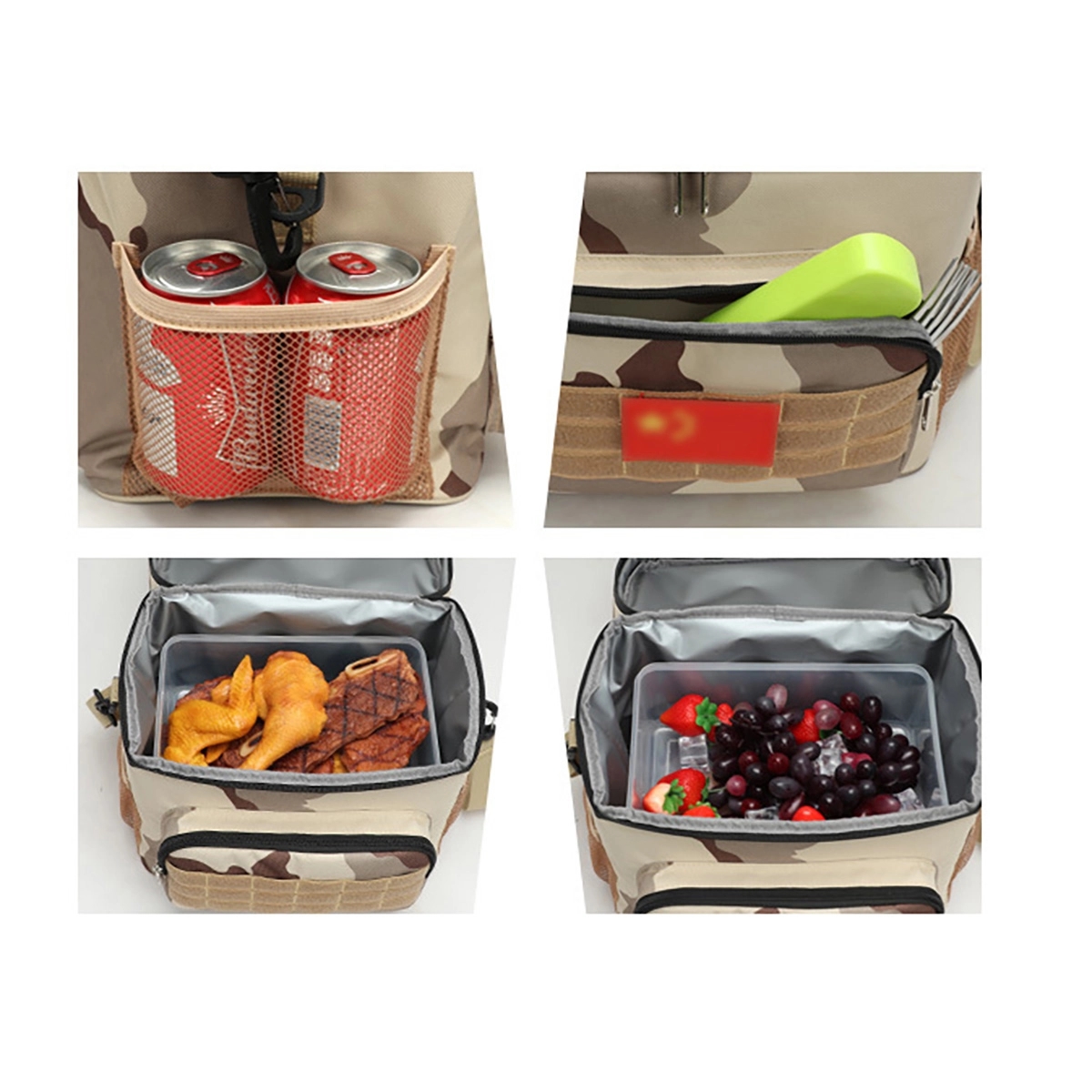 Camo Insulated Lunch Cooler Bag 5