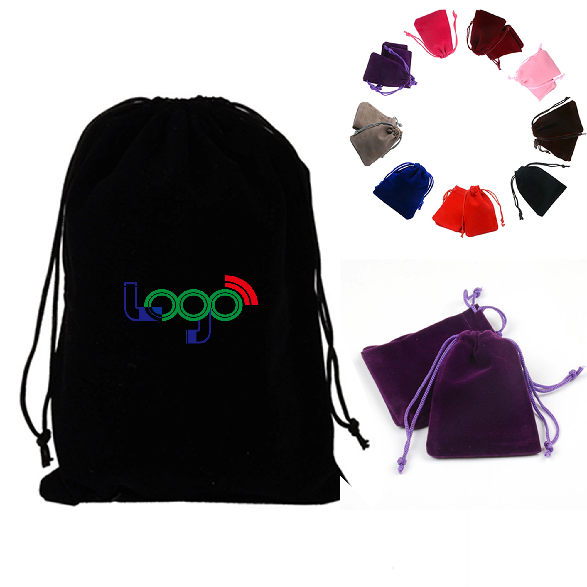 Durable Pile Coating Drawstring Gift Bag 1