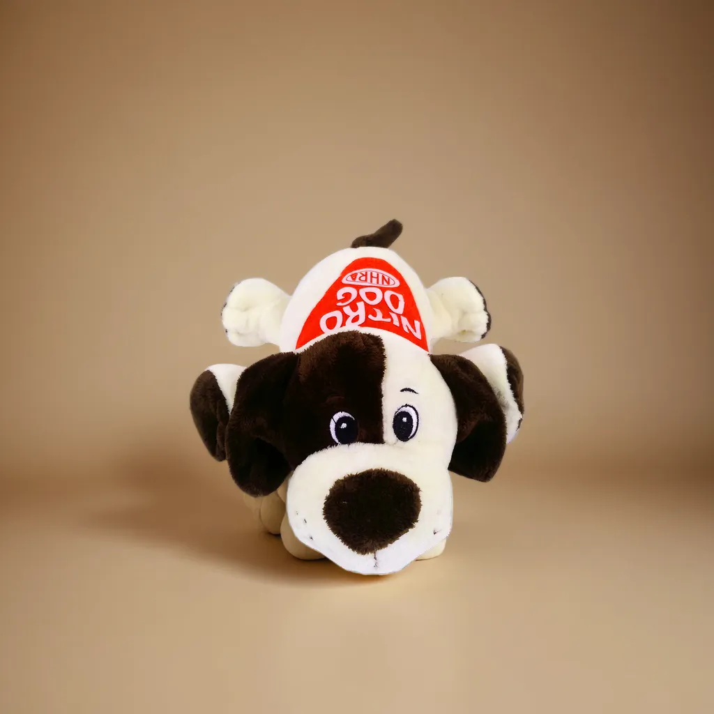 9" Laying Down Dog - Beige 4