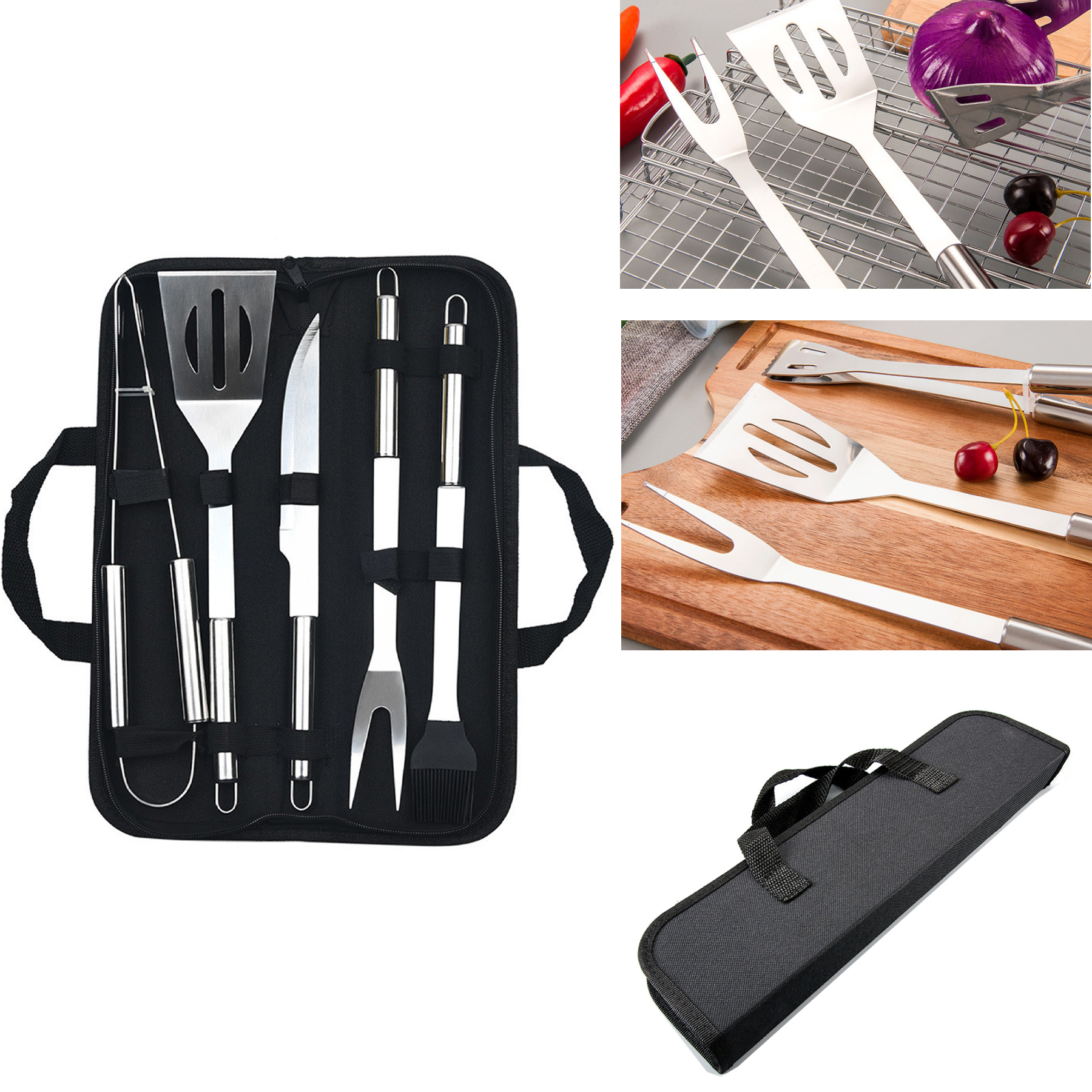 Stainless Steel BBQ Tool Set 2