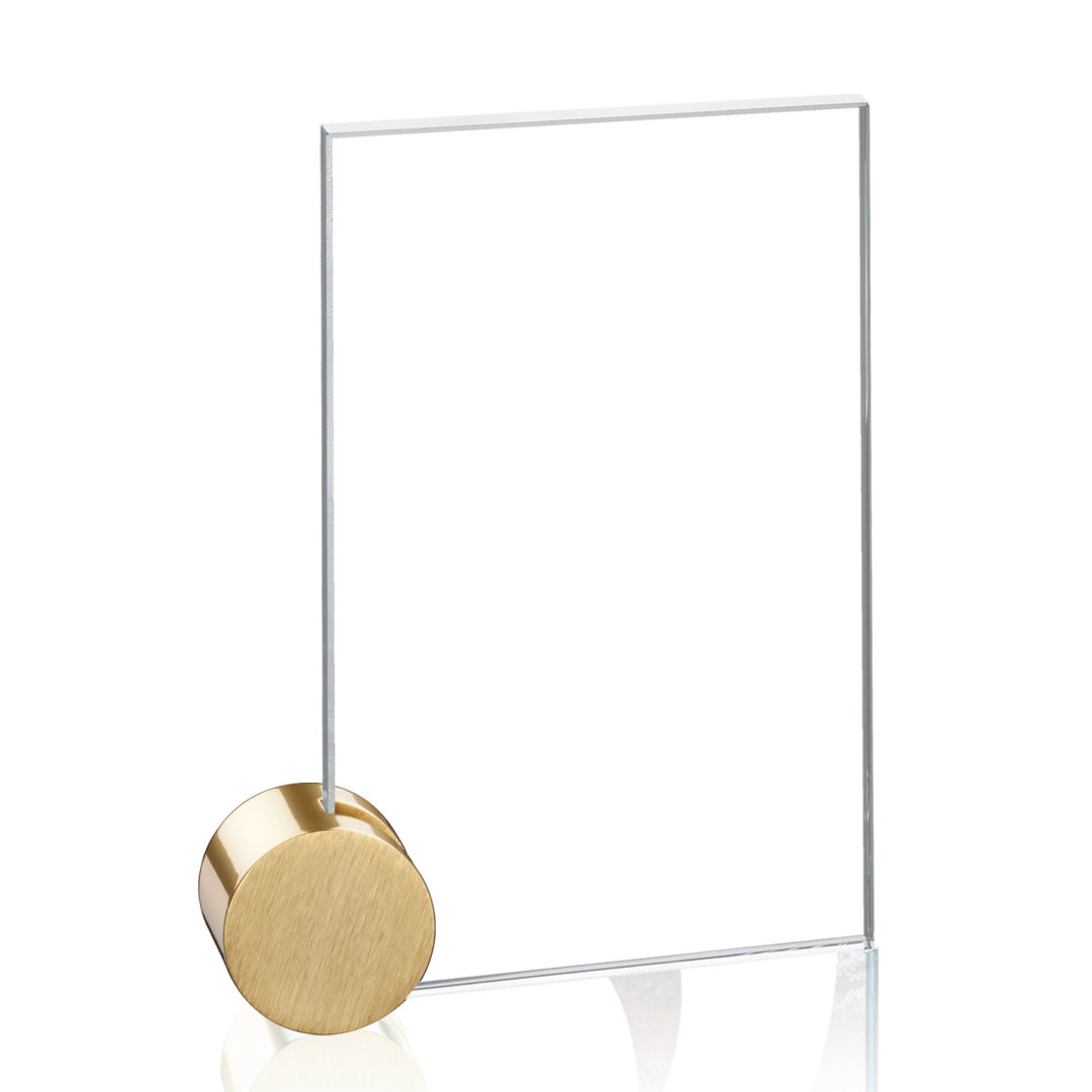 Bermuda VividPrint™ Award - Starfire/Gold Circle 11
