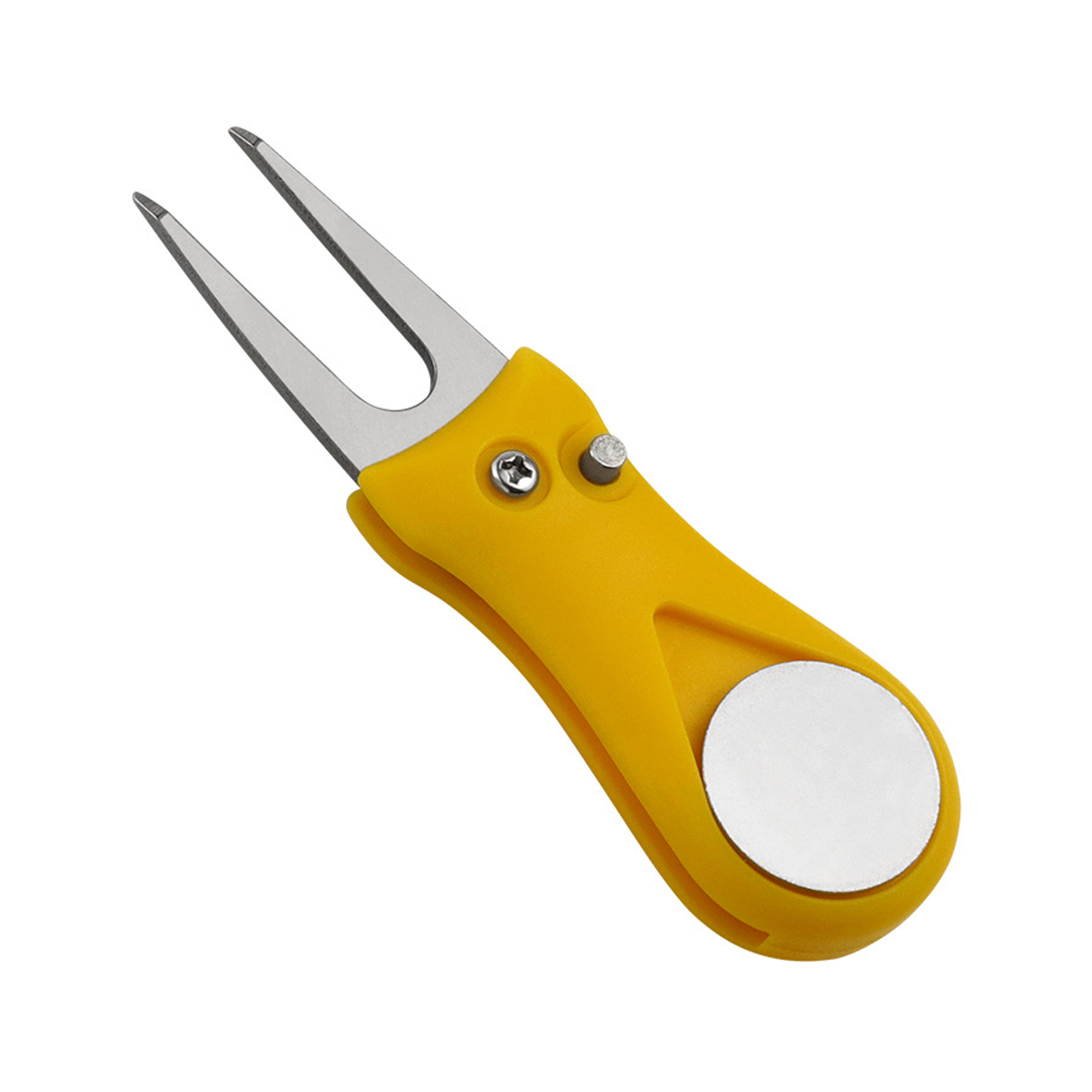 Foldable Golf Divot Repair Tool With Magnetic Marker 2.75" By 1.2" 3