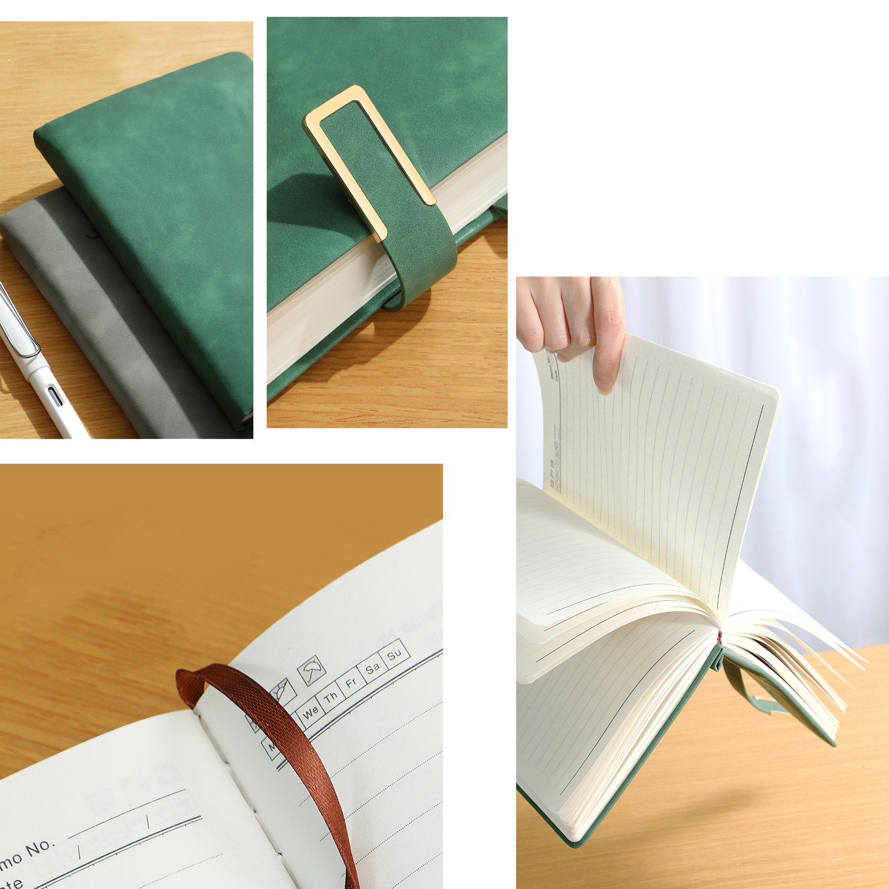 A5 Lined Leather Diary 1
